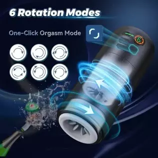 Automatic Bidirectional Rotating Male Masturbator Sex Toy with 6 Rotation, LOVENOTE Pocket Pussy with Realistic Sleeve Stroker M Automatic Bidirectional Rotating Male Masturbator Sex Toy with 6 Rotation, LOVENOTE Pocket Pussy with Realistic Sleeve Stroker M