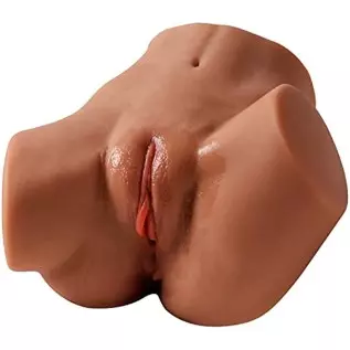 Letitfun 4.6 lbs Realistic Male Masturbation 3D Sex Toys Sexy Ass with Realistic Pussy Anal, Dual Channel Design Sex Toys Realis