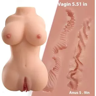 5 lb Sex Doll Torso Male Masturbator with Realistic Boobs Vagina and Anal, 3 in 1 Lifelike Pocket Pussy Ass Sex Toy for Vagina A 5 lb Sex Doll Torso Male Masturbator with Realistic Boobs Vagina and Anal, 3 in 1 Lifelike Pocket Pussy Ass Sex Toy for Vagina A
