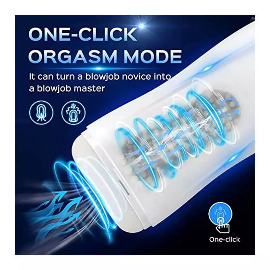 Automatic Male Masturbator, Male Masturbators Cup with 5 Types of Sucking and 12 Types of Vibration for Penis Stimulation, Elect