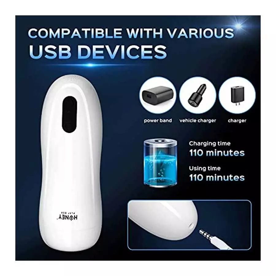 Automatic Male Masturbator, Male Masturbators Cup with 5 Types of Sucking and 12 Types of Vibration for Penis Stimulation, Elect