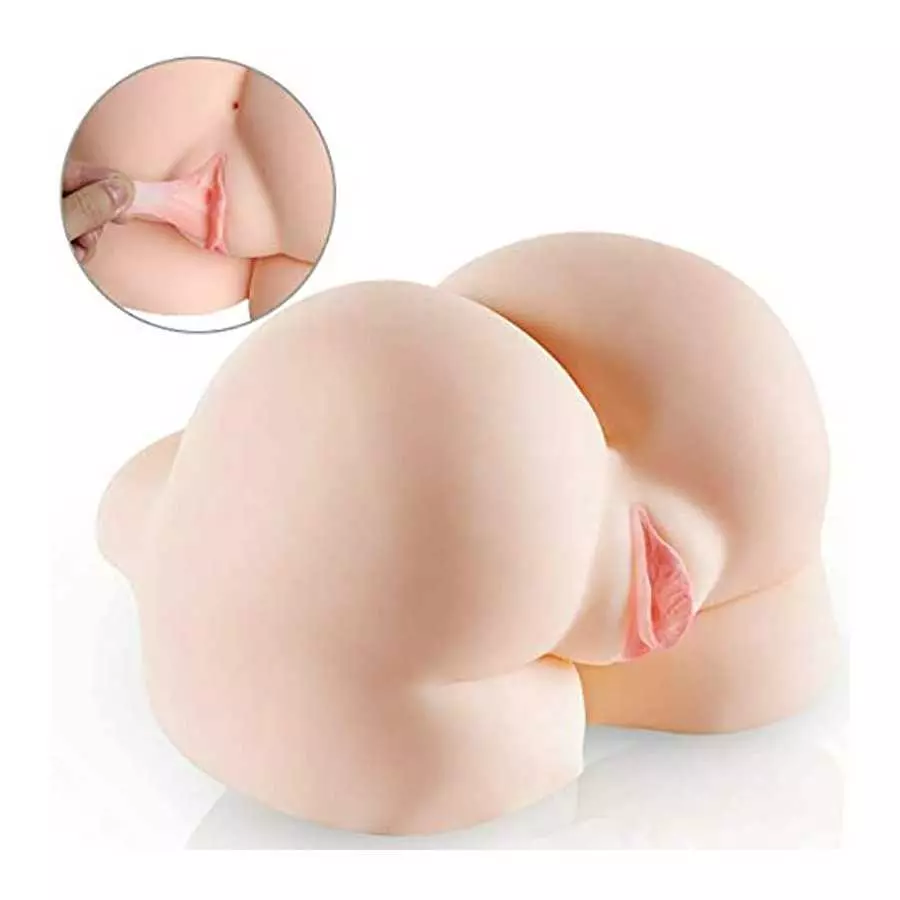 Male Masturbator Male Sex Doll Big Pussy Ass, 3D Realistic Life-Sized Pussy Silicone Vagina with Anal Channel