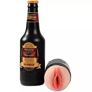 Male Masturbators Cup 3D Realistic Vagina and Mouth Masturbator with Teeth and Tongue Masturbation Cup