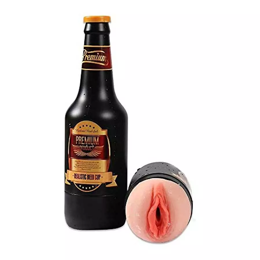 Male Masturbators Cup 3D Realistic Vagina and Mouth Masturbator with Teeth and Tongue Masturbation Cup