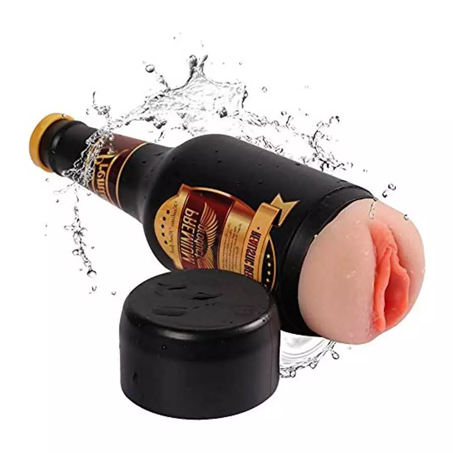 Male Masturbators Cup 3D Realistic Vagina and Mouth Masturbator with Teeth and Tongue Masturbation Cup