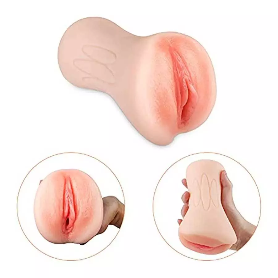 Efgove 0.5KG Sucking Male Masturbator, 3D Realistic Textured Pocket Pussy for Male Masturbation, Penis Blowjob Adult Sex Toys fo