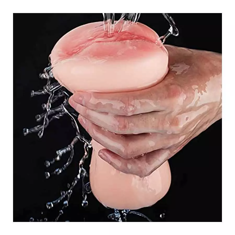 Efgove 0.5KG Sucking Male Masturbator, 3D Realistic Textured Pocket Pussy for Male Masturbation, Penis Blowjob Adult Sex Toys fo