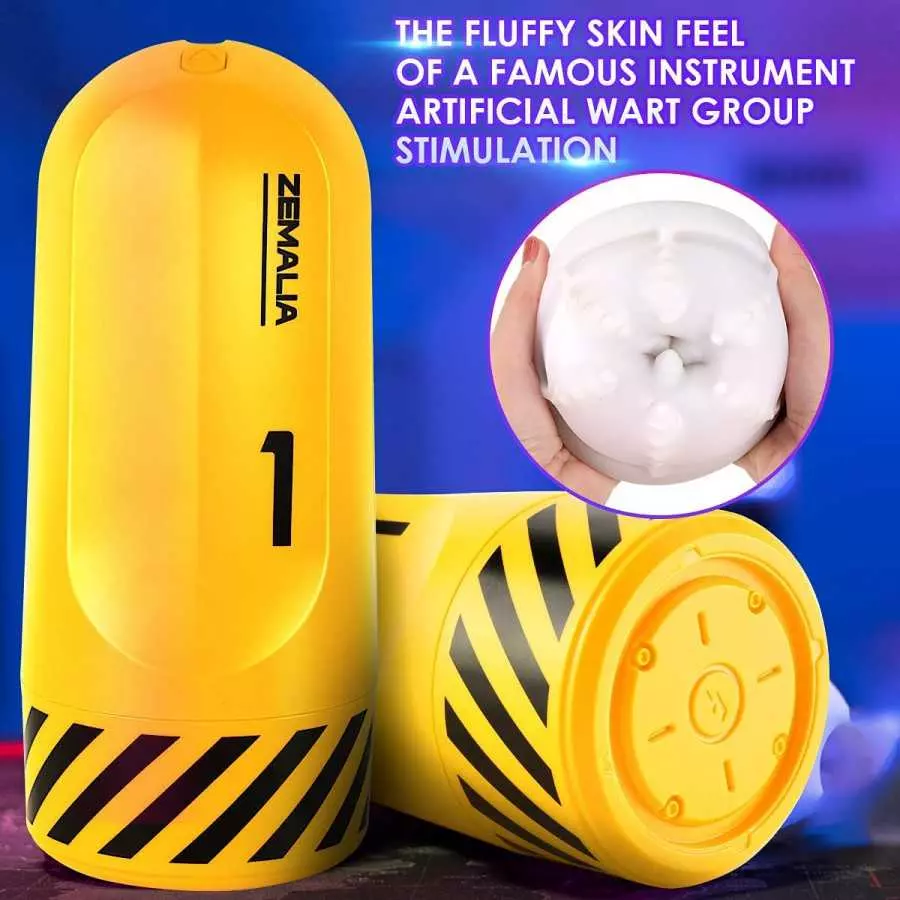 Automatic Vibrating Machine Sex Toys Cup for Male Masturbator,Electric Stroker with 6 Vibration Modes,ZEMALIA Adult Pleasure Toy