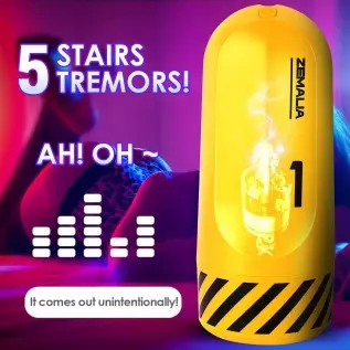 Automatic Vibrating Machine Sex Toys Cup for Male Masturbator,Electric Stroker with 6 Vibration Modes,ZEMALIA Adult Pleasure Toy