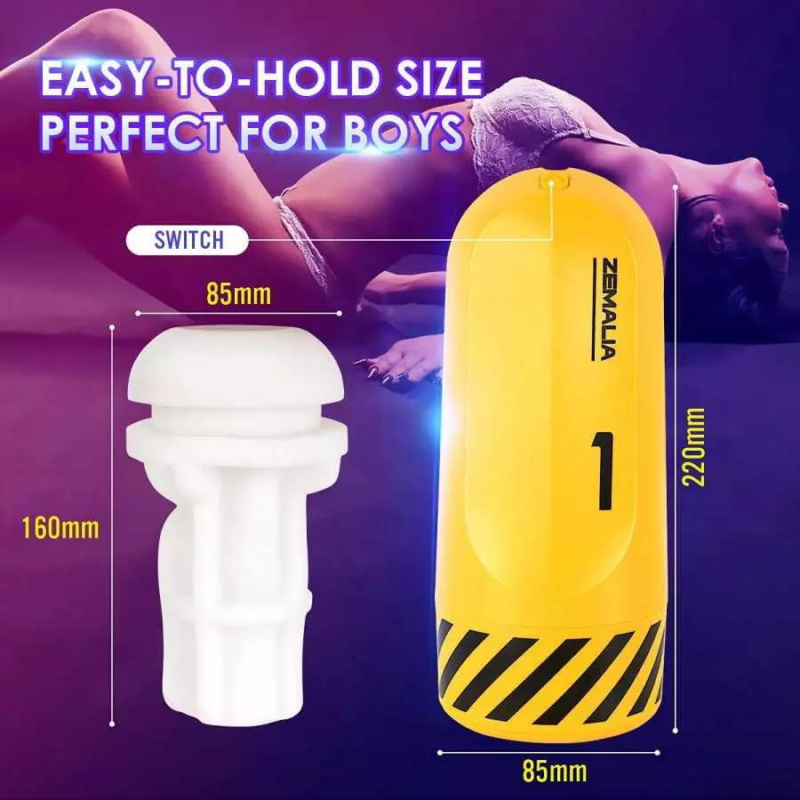 Automatic Vibrating Machine Sex Toys Cup for Male Masturbator,Electric Stroker with 6 Vibration Modes,ZEMALIA Adult Pleasure Toy