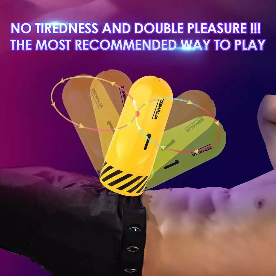 Automatic Vibrating Machine Sex Toys Cup for Male Masturbator,Electric Stroker with 6 Vibration Modes,ZEMALIA Adult Pleasure Toy