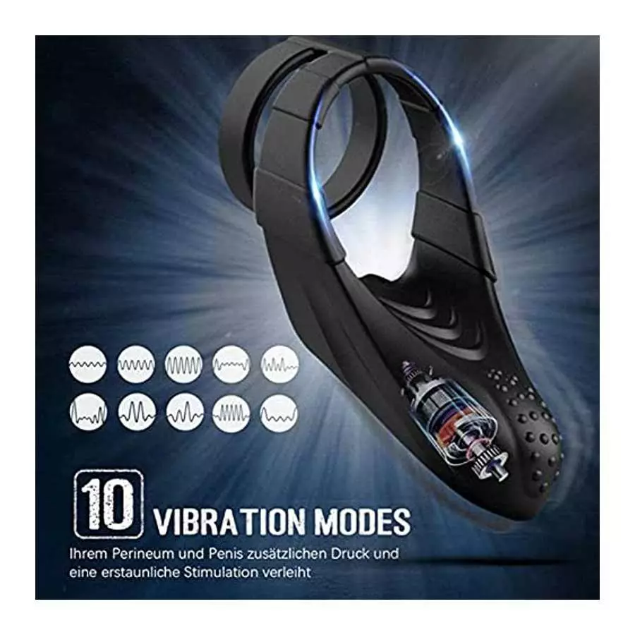 Male Vibrator Handheld Male Masturbator Penis Vibrator for Male Masturbation with 10 Vibration Modes Adult Sex Toys for Men