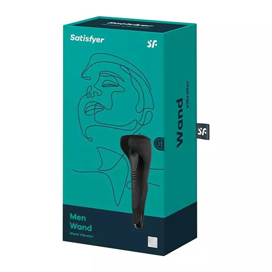 Satisfyer Men Wand Vibrator - Male Masturbator, Stroker, Vibrating Stimulation, Textured - Waterproof, Rechargeable