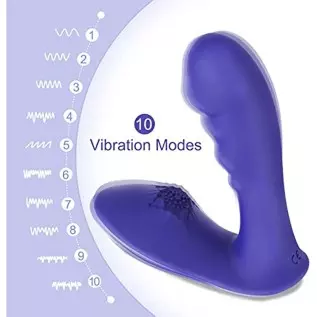 Silicone Dildo Vibrator with 10 Vibrations, Clitoris Vagina Anal Vibrating Machine, Adult Female Sex Toys, G Spot Vibrators Rose