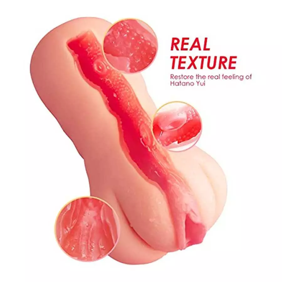 Male Masturbator Sex Toys for Men - ZEMALIA 3D Realistic Butt Stroker Toy with Heating Rods & Vibrating Bullet - Male Masturbati