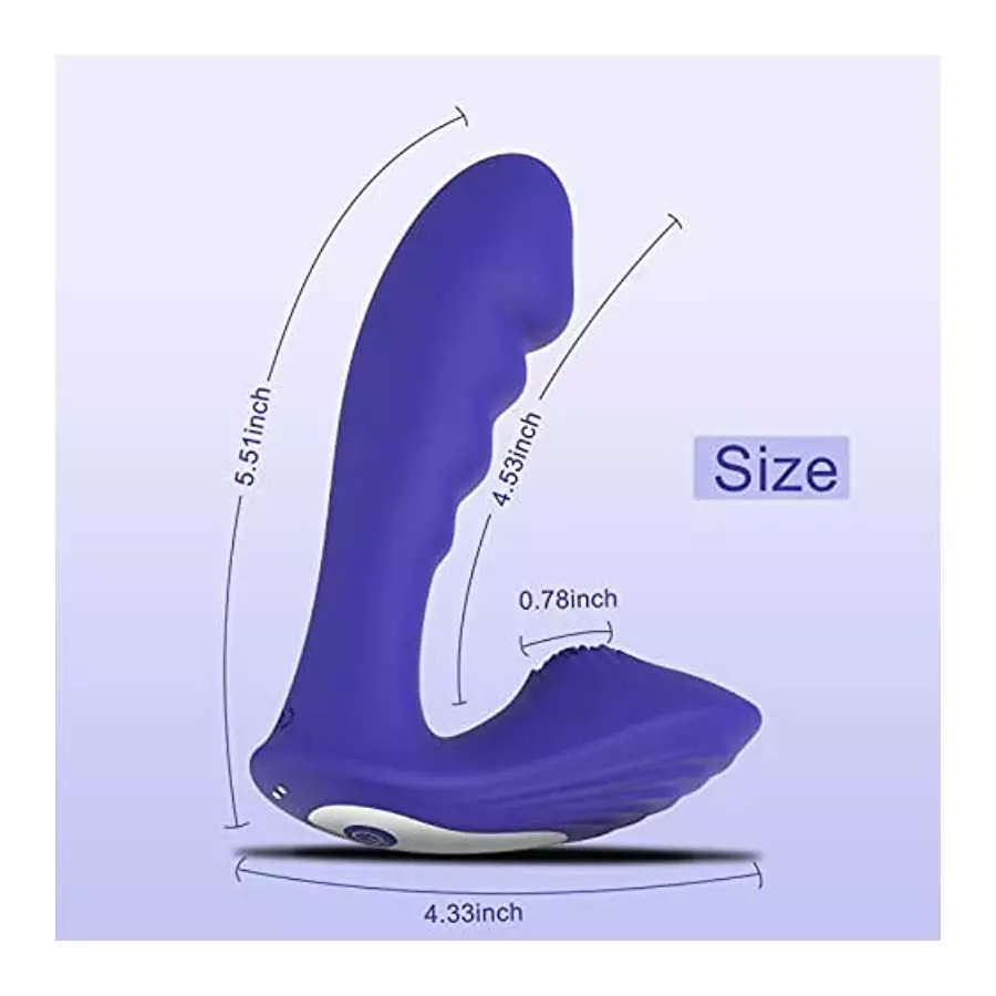 Silicone Dildo Vibrator with 10 Vibrations, Clitoris Vagina Anal Vibrating Machine, Adult Female Sex Toys, G Spot Vibrators Rose