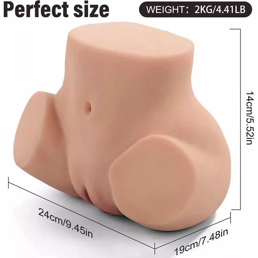 Male Masturbator with Vagina and Anal, Men's Sex Toys Male Masturbators Realistic Adult Sex Doll Hands Free Stroker 3D Lifelike