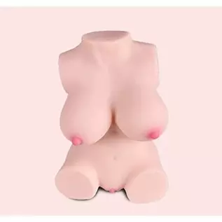 Small Sex Dolls Male Masturbator with Realistic Boobs Vaginal & Anal, Pocket Pussy Ass Sexy Love Doll, 3 in 1 Female Torso Adult