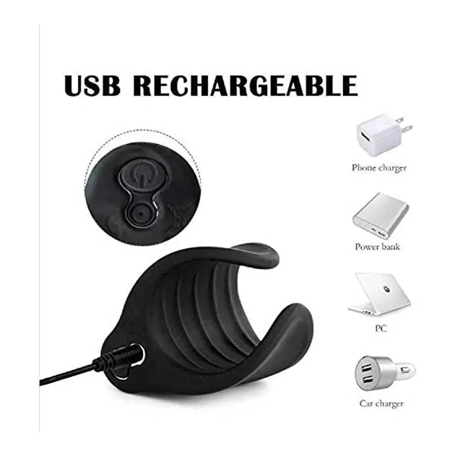 2 in 1 Male Vibrator, Male Masturbator with Elastic Glans, for Penis Vibrator, with 10 Vibration Mode Male Sex Toys