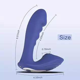 G Spot Vibrators Rose Sex Toy for Women, Silicone Dildo Vibrator with 10 Vibrations, Clitoris Vagina Anal Vibrating Machine, Adu