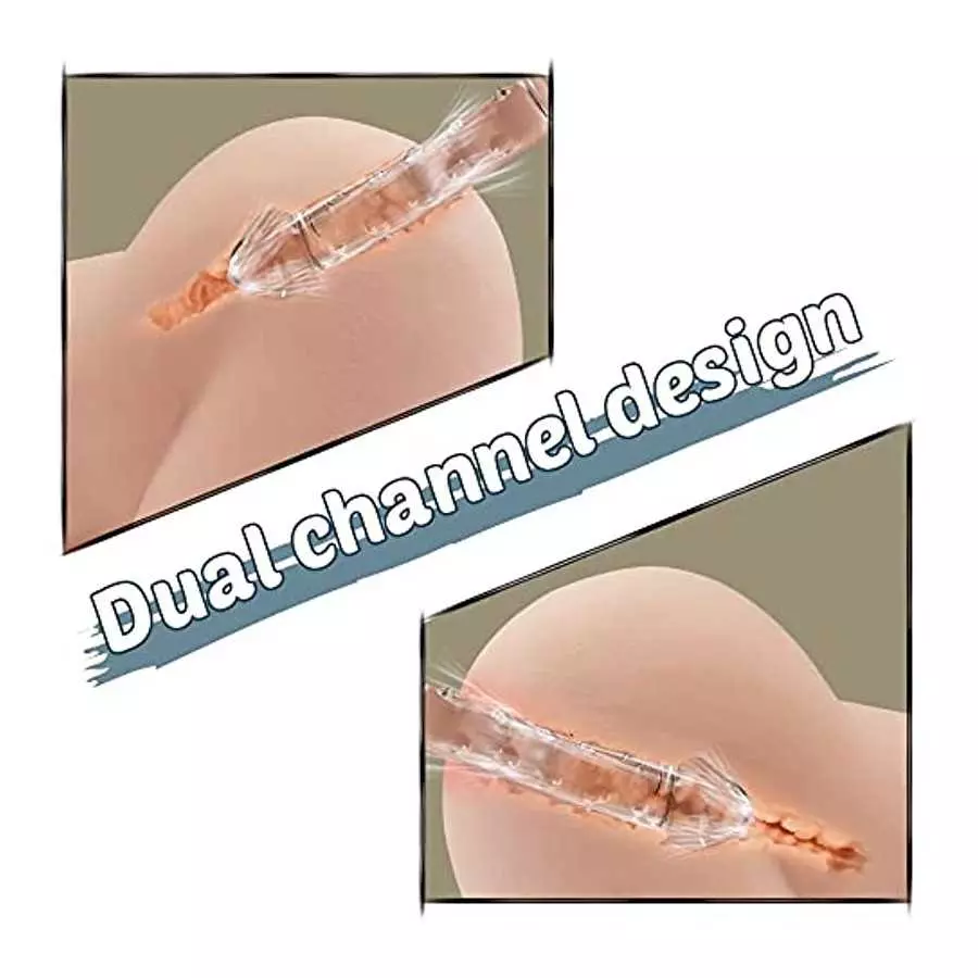 2022 Lifelike Male Masturbator with Sexy Curves, 4.63LB Mini Pussy Ass Masturbator Sex Toys for Men Masturbation, Pocket Pussy w