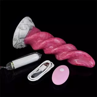 8.46" Thread Silicone Vibrating Anal Plug Women Dildo Vibrator with 10 Vibration Modes, Flexible Realistic Dildo Suction Cup Dil