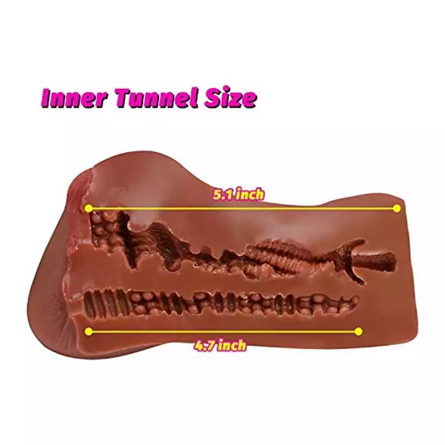 Male Masturbators 2 in 1 Sex Toys Realistic Textured Pocket Vagina Anal Pocket Pussy Onahole Adult Toys Stroker