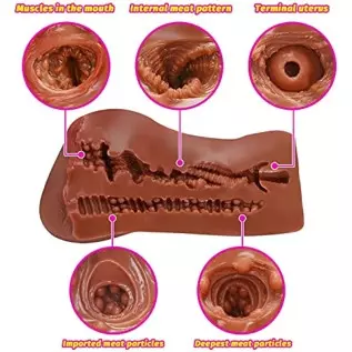 Male Masturbators 2 in 1 Sex Toys Realistic Textured Pocket Vagina Anal Pocket Pussy Onahole Adult Toys Stroker
