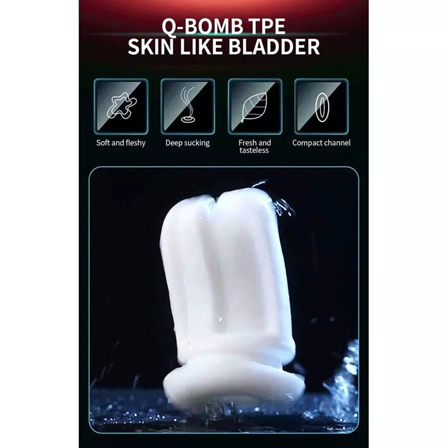 Automatic Male Masturbator Cup for Blowjob Penis Simulator with 10 Vibration and 3 Sucking & Clamping Frequencies, Electric Pock