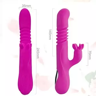 G Spot Vibrator, Clitoris Stimulator for Women Sex Toy, Dual Motors Telescopic Vibrator with Heating Function (3 Stretch & 7 Vib G Spot Vibrator, Clitoris Stimulator for Women Sex Toy, Dual Motors Telescopic Vibrator with Heating Function (3 Stretch & 7 Vib