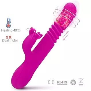 G Spot Vibrator, Clitoris Stimulator for Women Sex Toy, Dual Motors Telescopic Vibrator with Heating Function (3 Stretch & 7 Vib G Spot Vibrator, Clitoris Stimulator for Women Sex Toy, Dual Motors Telescopic Vibrator with Heating Function (3 Stretch & 7 Vib