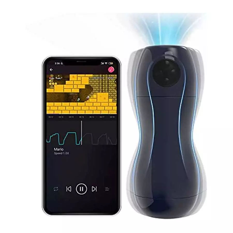 Cali 3 APP Remote Control Male Masturbator, Automatic Vibration with Warm Suction, Male Stroker Sucking Toys