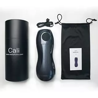 Cali 3 APP Remote Control Male Masturbator, Automatic Vibration with Warm Suction, Male Stroker Sucking Toys