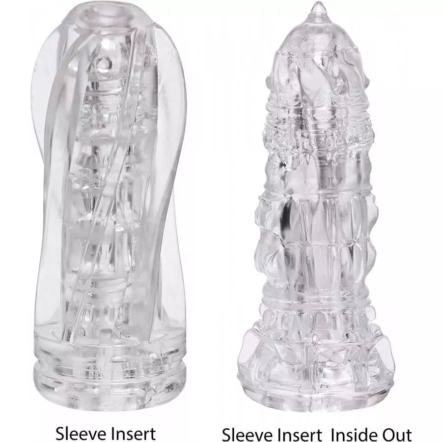 Cloned Kitty Handyman Male Masturbator - Very Textured Adult Toy for Men, Realistic Silicone Sleeve (Black)