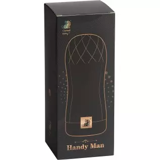 Cloned Kitty Handyman Male Masturbator - Very Textured Adult Toy for Men, Realistic Silicone Sleeve (Black)