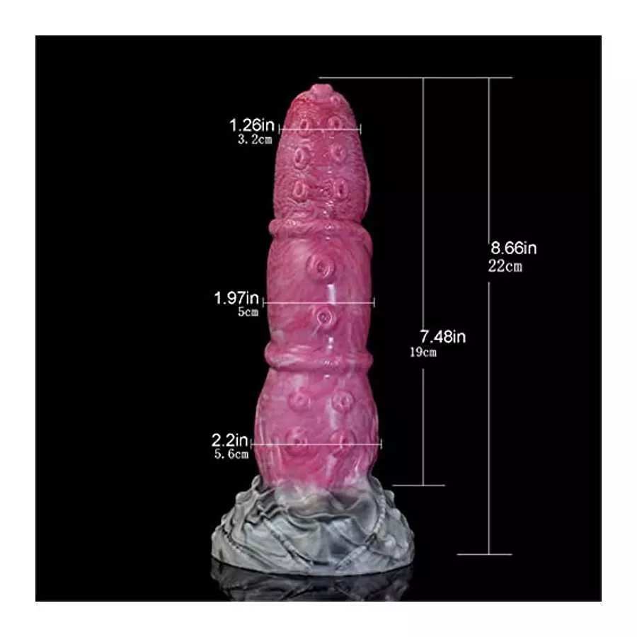 Women G Spot Dildo Vibrator Silicone Anal Dildo with Suction Cup, Remote Condrol Dildo Butt Plug Toy for Lesbian, Monster Vibrat