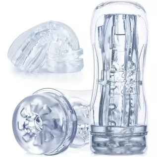 Male Masturbators Sex Toys for Men - Male Sex Toys Sucking Extrusion Masturbator Stroker with Vagina Textured Blowjob Penis