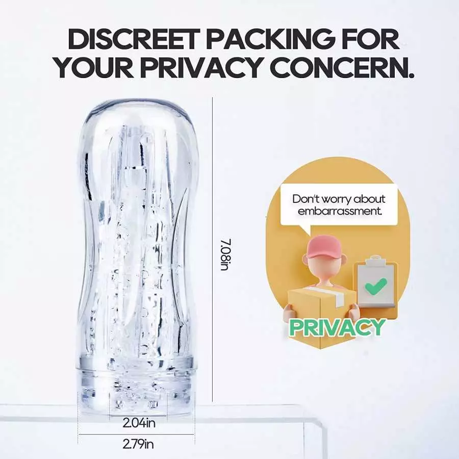 Male Masturbators Sex Toys for Men - Male Sex Toys Sucking Extrusion Masturbator Stroker with Vagina Textured Blowjob Penis