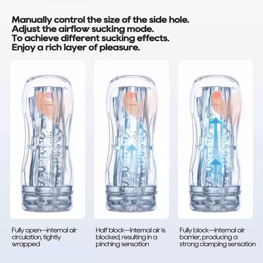 Male Masturbators Sex Toys for Men - Male Sex Toys Sucking Extrusion Masturbator Stroker with Vagina Textured Blowjob Penis