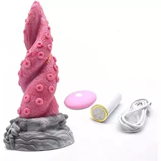 Huge Realistic Octopus Dildo Vibrator Anal Plug Toy for Women, Remote Condrol Vibrating Dildo with Suction Cup, 10 Vibration Mod