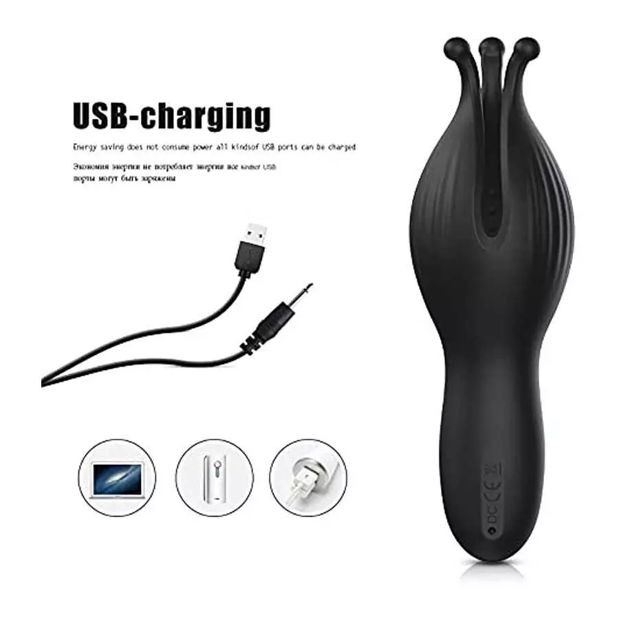 WiMiFar Octopus Masturbator Cup for Men, 10 Speed Vibrating Aircraft Cup Glans Stamina Trainer Vibrator Penis Massager, Enlarge