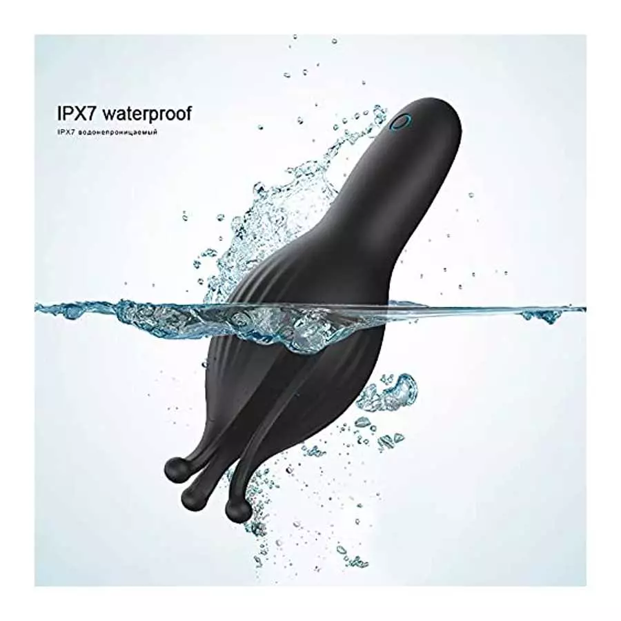 WiMiFar Octopus Masturbator Cup for Men, 10 Speed Vibrating Aircraft Cup Glans Stamina Trainer Vibrator Penis Massager, Enlarge