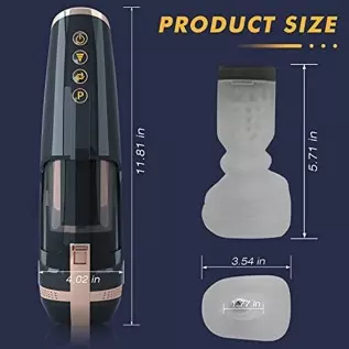 Thrusting Male Masturbator Cup Sex Toy for Men with 5 Powerful Frequencies and 3 Speends -3D Realistic Textured Vagina Automatic