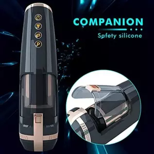 Thrusting Male Masturbator Cup Sex Toy for Men with 5 Powerful Frequencies and 3 Speends -3D Realistic Textured Vagina Automatic