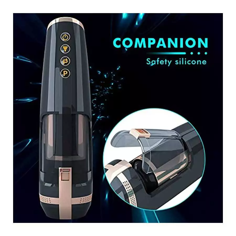 Thrusting Male Masturbator Cup Sex Toy for Men with 5 Powerful Frequencies and 3 Speends -3D Realistic Textured Vagina Automatic