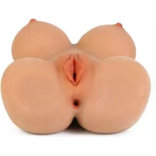 9.52 LB Sex Doll Torso Male Masturbator, Realistic 3 in 1 Pocket Pussy Ass with Breasts, Vagina & Anal for Men Masturbation, Fem