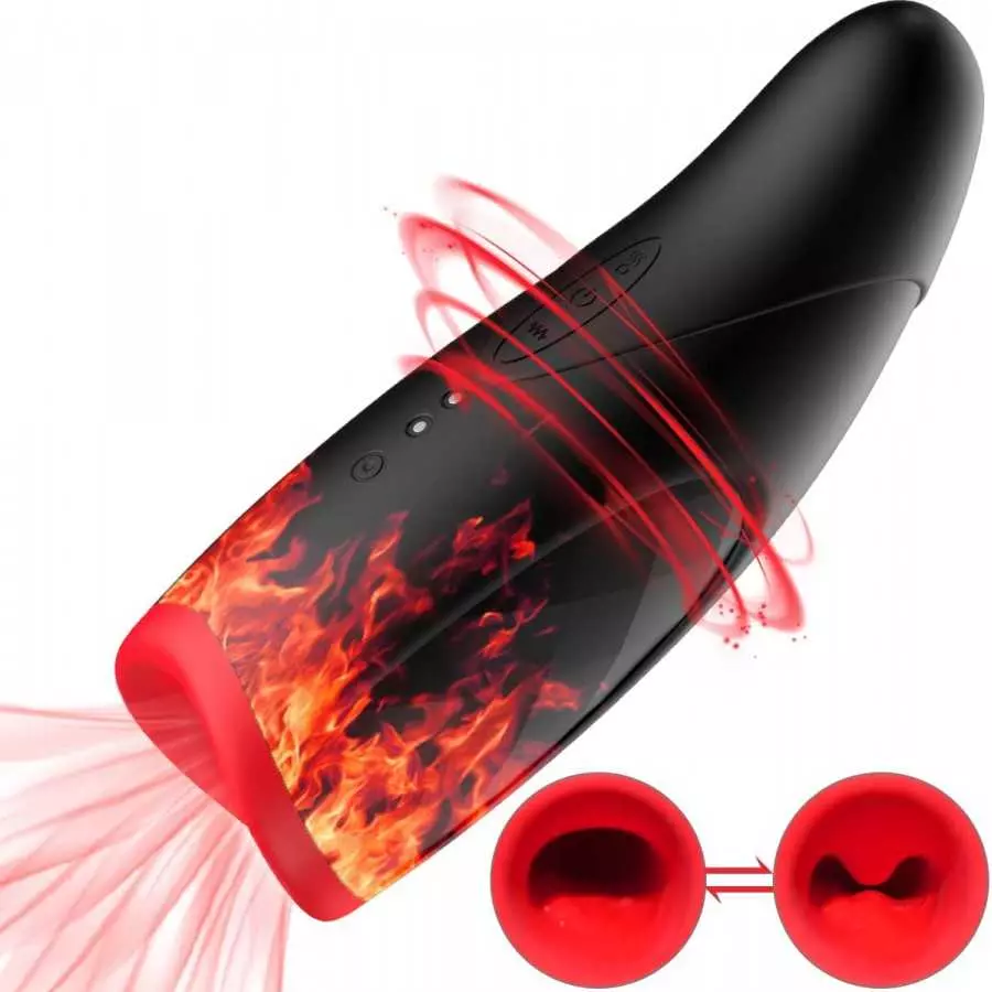 Automatic Male Masturbators -108℉ Heating Sucking Male Masturbator Adult Male Sex Toys with 10 Vibration Modes,Hands Free Male S