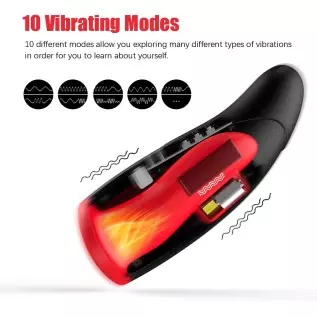 Automatic Male Masturbators -108℉ Heating Sucking Male Masturbator Adult Male Sex Toys with 10 Vibration Modes,Hands Free Male S
