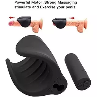 Vibrating Male Masturbator, 3-in-1 Adjustable Hands-Free Penis Vibrator for Glans Stimulation with 10 Vibrations Male Vibrator P Vibrating Male Masturbator, 3-in-1 Adjustable Hands-Free Penis Vibrator for Glans Stimulation with 10 Vibrations Male Vibrator P