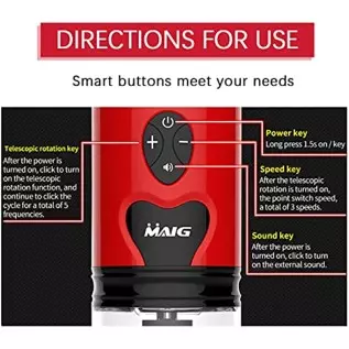 Automatic Male Masturbator Cup with Telescopic & Rotating Hands Free Electric Pocket Pussy Vagina Stroker Adult Men Sex Blowjob